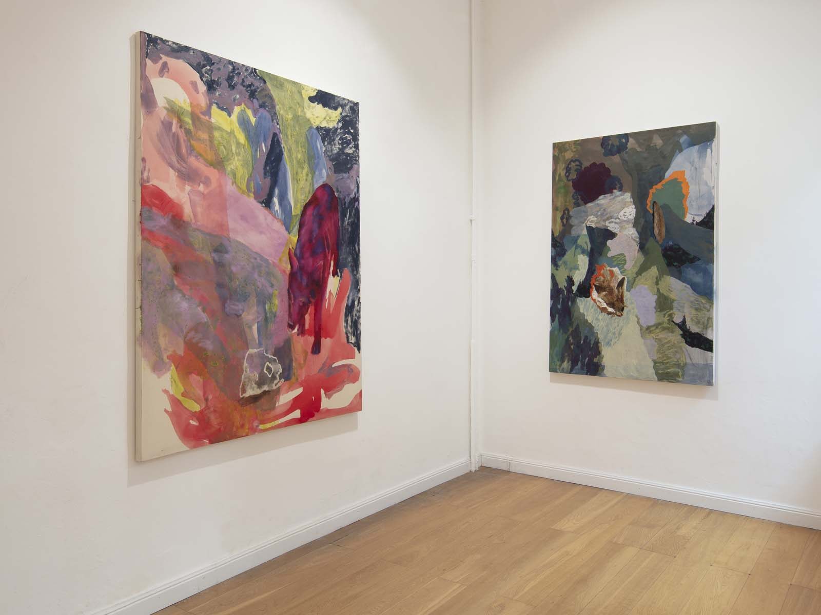 Eliel David Pérez Martínez, Huir del destino, 2023, installation view, Wizard Gallery, Milano, ph. Antonio Maniscalco