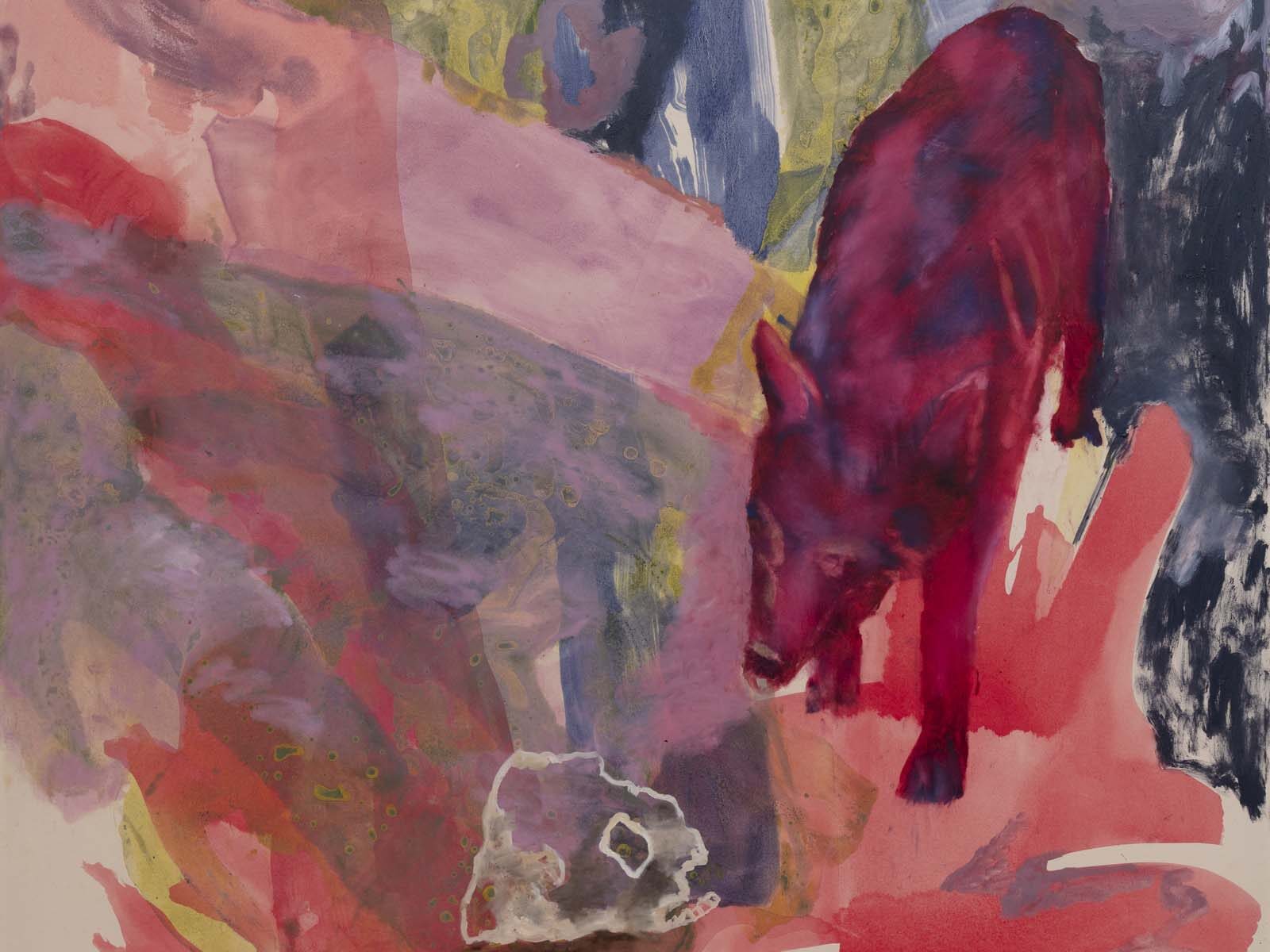 Eliel David Pérez Martínez, Hallazgo, 2023, oil and acrylic on canvas, 180 x 150 cm, ph. Antonio Maniscalco