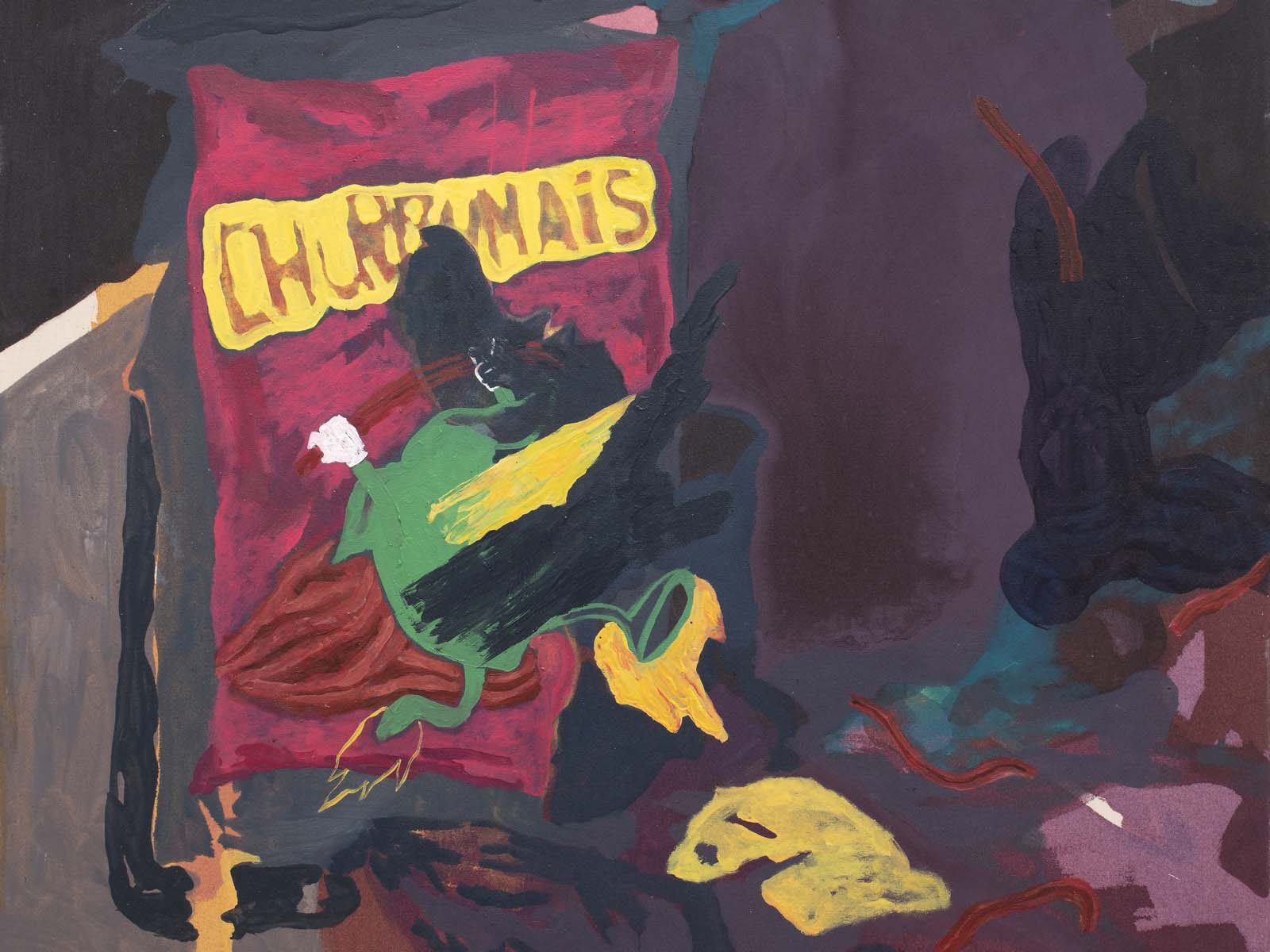 Eliel David Pérez Martínez, Del que no pica , 2023, oil and acrulic on canvas, 90 x 80 cm, ph. Antonio Maniscalco