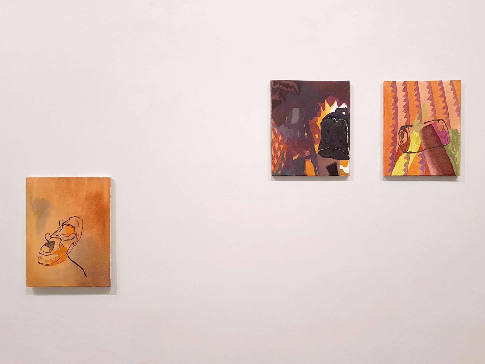 Eliel David Pérez Martínez, Huir del destino, 2023, installation view, Wizard Gallery, Milano
