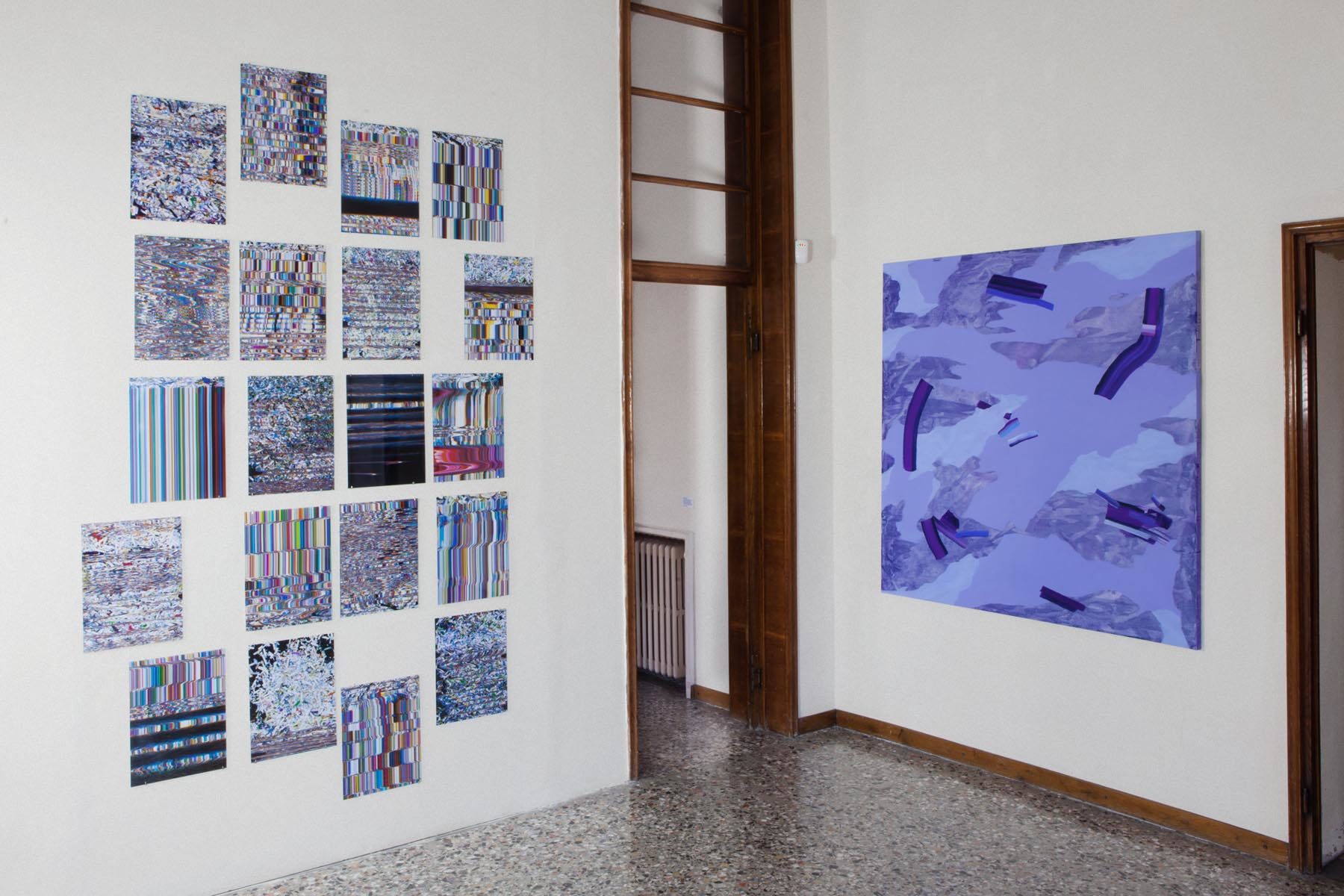 Graffiare il presente, vista della mostra (A. Calabrese, I. Nazzarri), Casa Testori, Novate Milanese