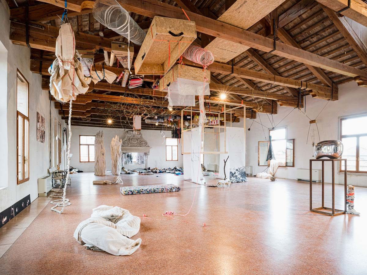 Under the boat, 2022, installation view, Fondazione Bevilacqua La Masa, Venice, ph. Nico Covre