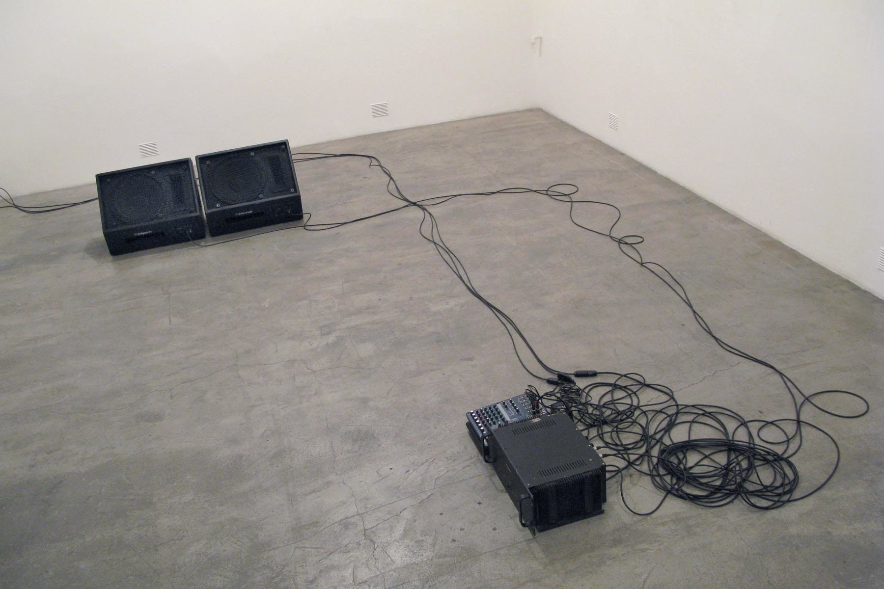 A. Tadiello, 20 kHz, 2008, exhibition view, Studio Tommaseo, Trieste
