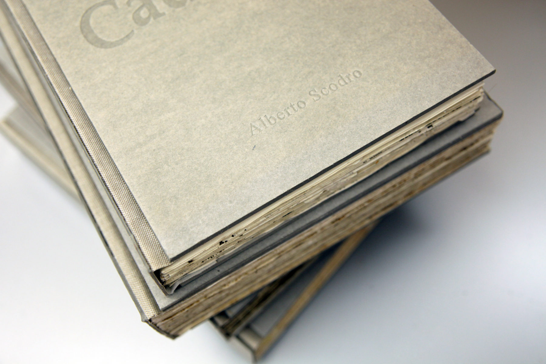 A. Scodro, Caduceo, 2009-2015, paper, wax, floor imprint, paperback, variable dimensions, four pieces