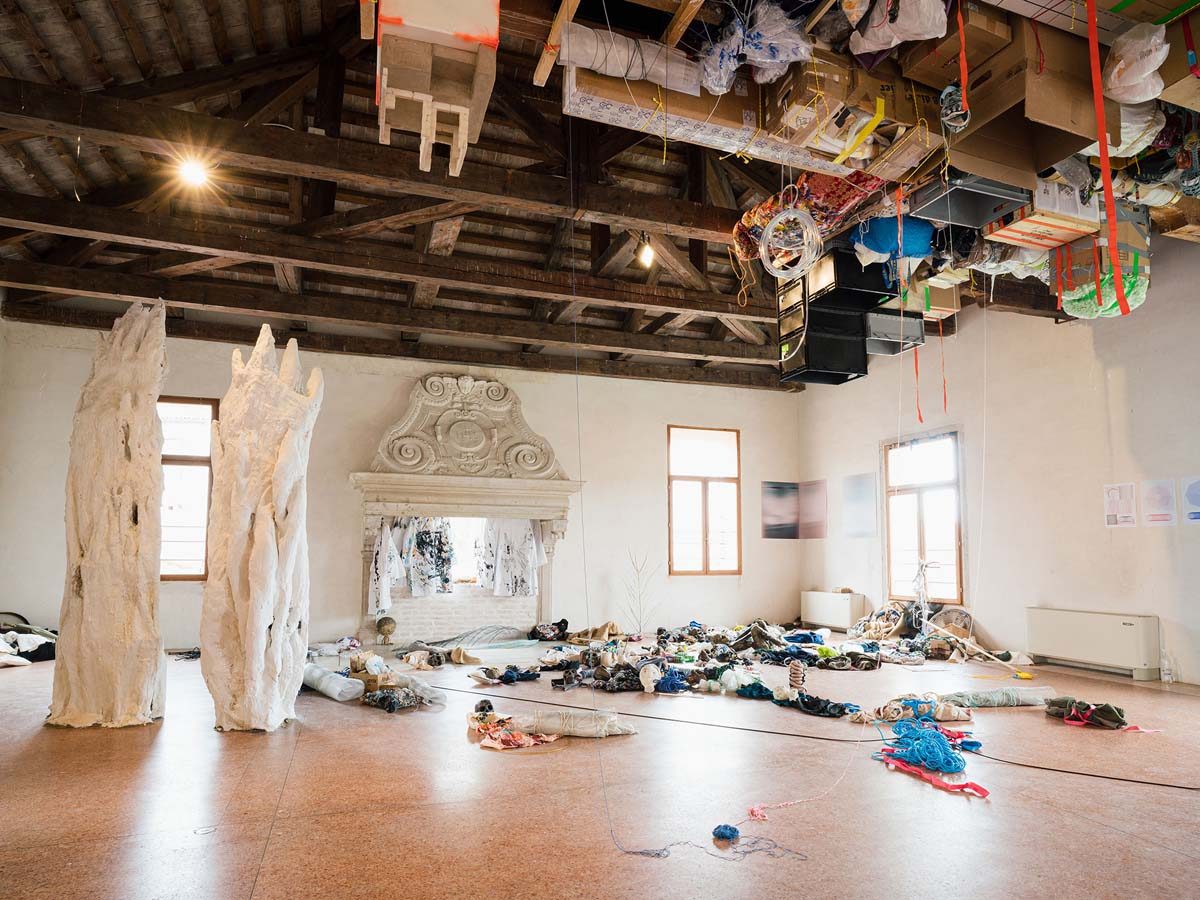 Under the boat, 2022, installation view, Fondazione Bevilacqua La Masa, Venice, ph. Nico Covre