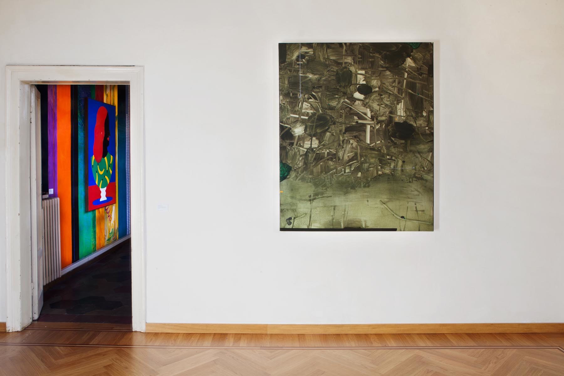 Graffiare il presente, vista della mostra (A. Iacurci, M. Baricchi), Casa Testori, Novate Milanese