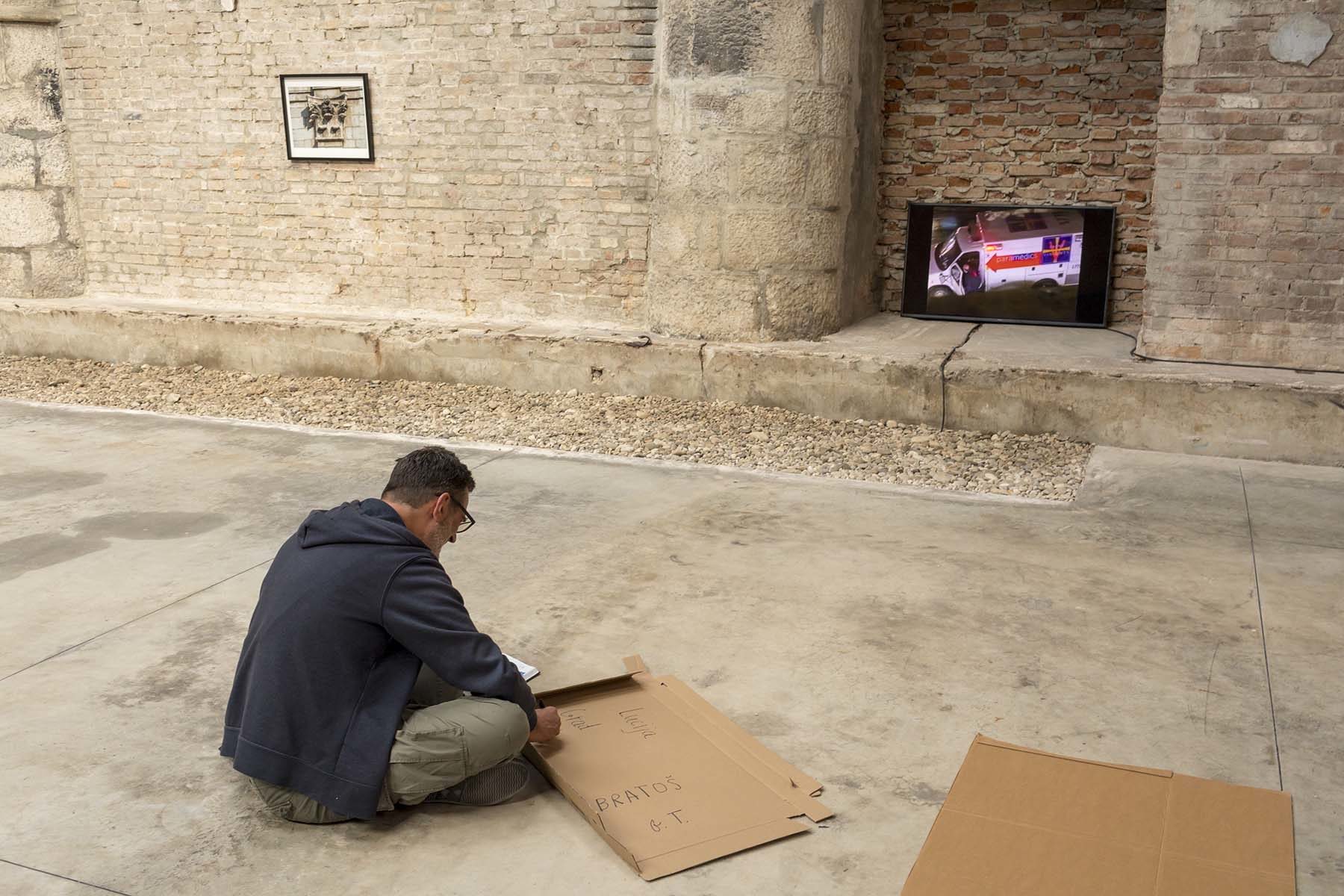 Point of Interrupted Departures, Slaven Tolj, exhibition view, ph. Boris Cvjetanović