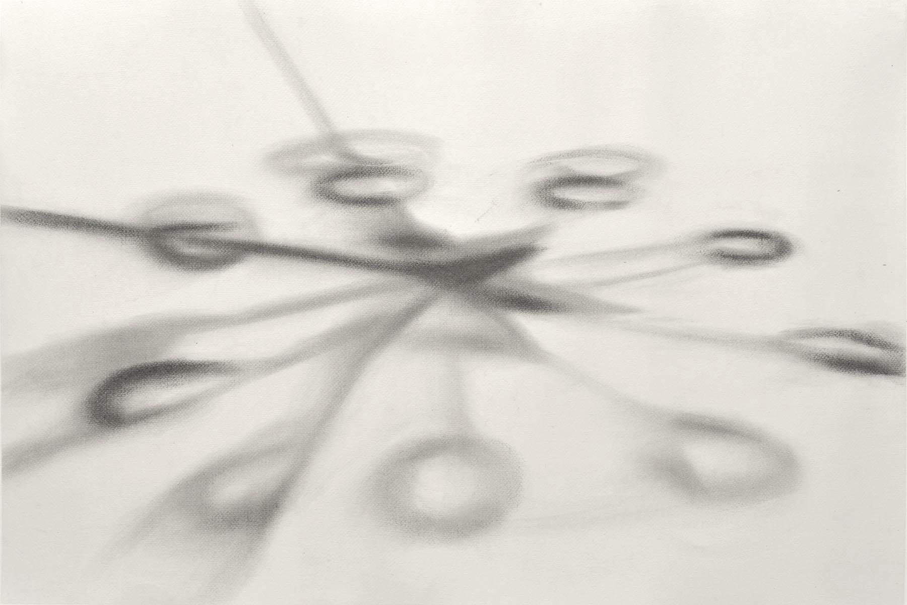 Antonio Marchetti Lamera, Raggi ombrosi, 2019, graphite on paper, 70 x 100 cm