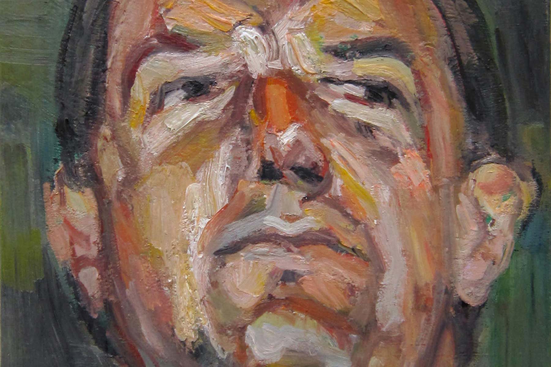 Aleksander Veliscek. 80,84 m (P. Kozmus), 2012, oil on canvas, 50 x 70 cm