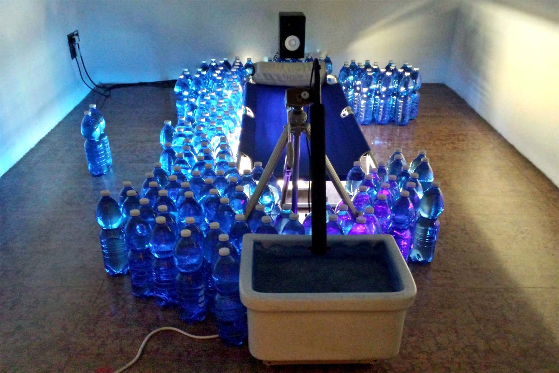 Dario Lazzaretto, Spa – sonic portable aid, 2016, mixed media, audio system, site specific installation