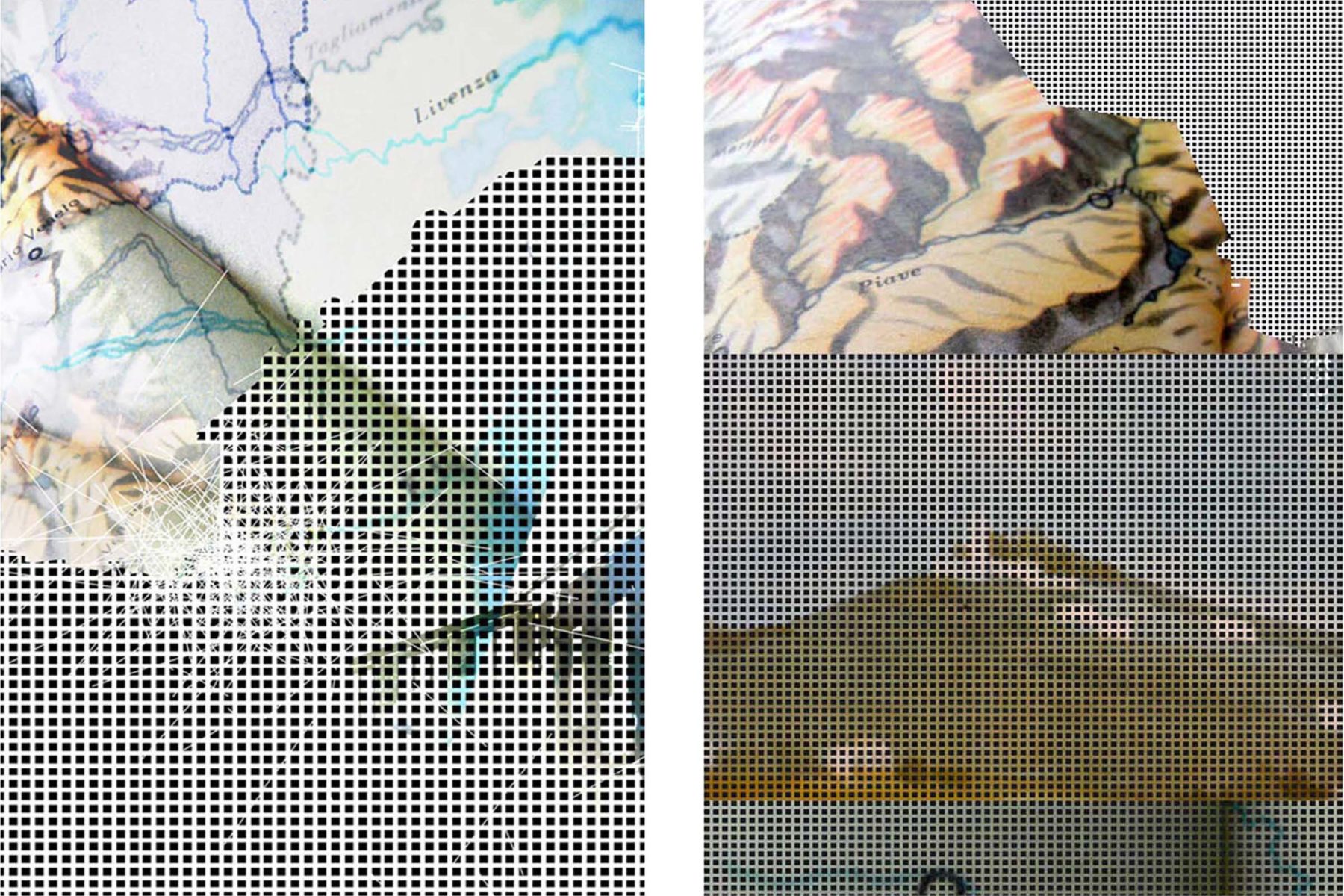 G. Dell’Antonia, Mentre cammino si spostano i luoghi, 2008, lambda print on aluminium, 105 x 73 cm each