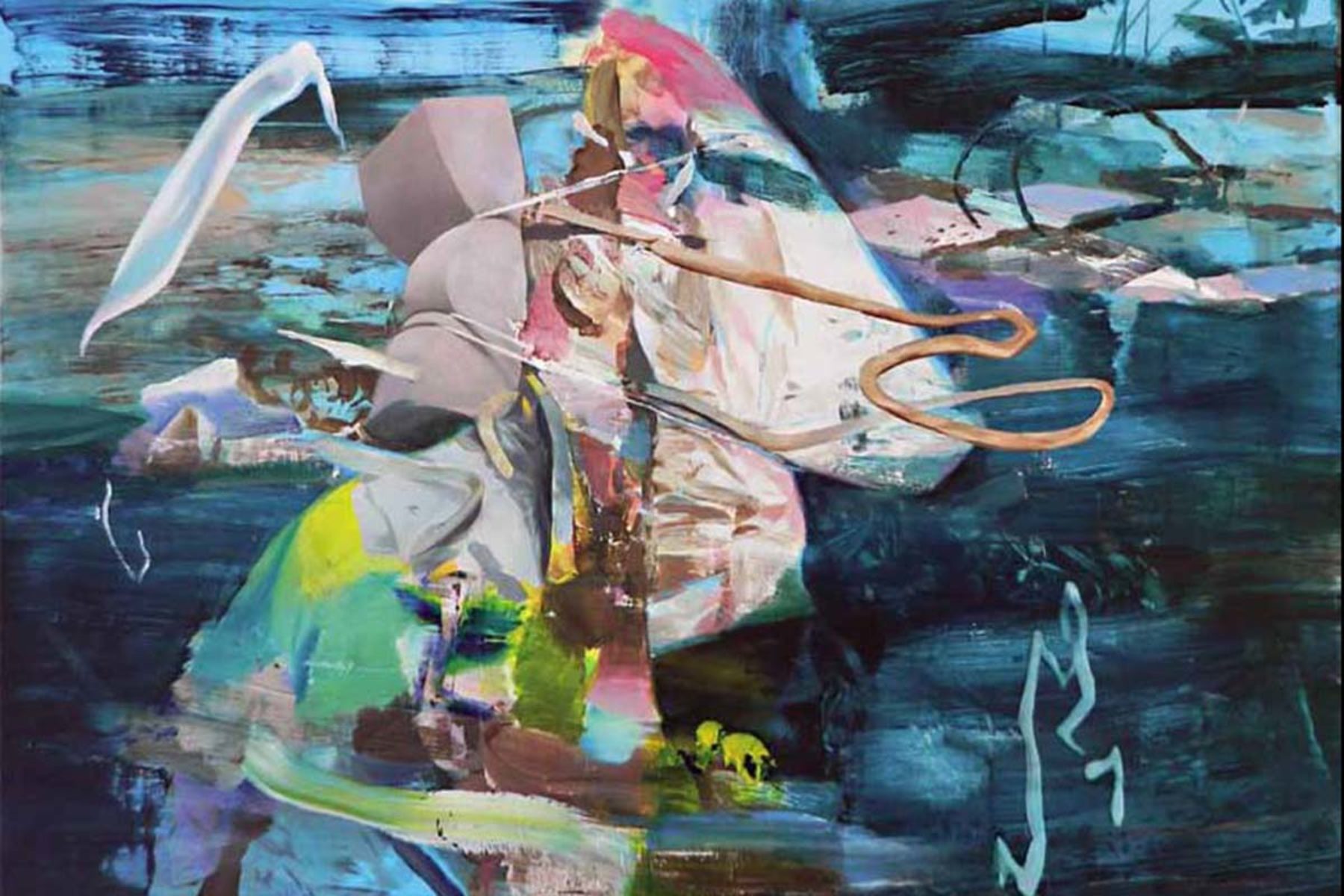 Giuseppe Gonella, Evidence of time, 2013, acrylic on canvas 70 x 100 cm