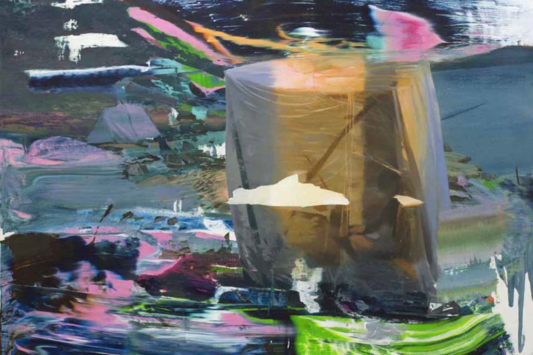 Giuseppe Gonella, Shelter, 2013, acrylic on canvas, 180 x 200 cm
