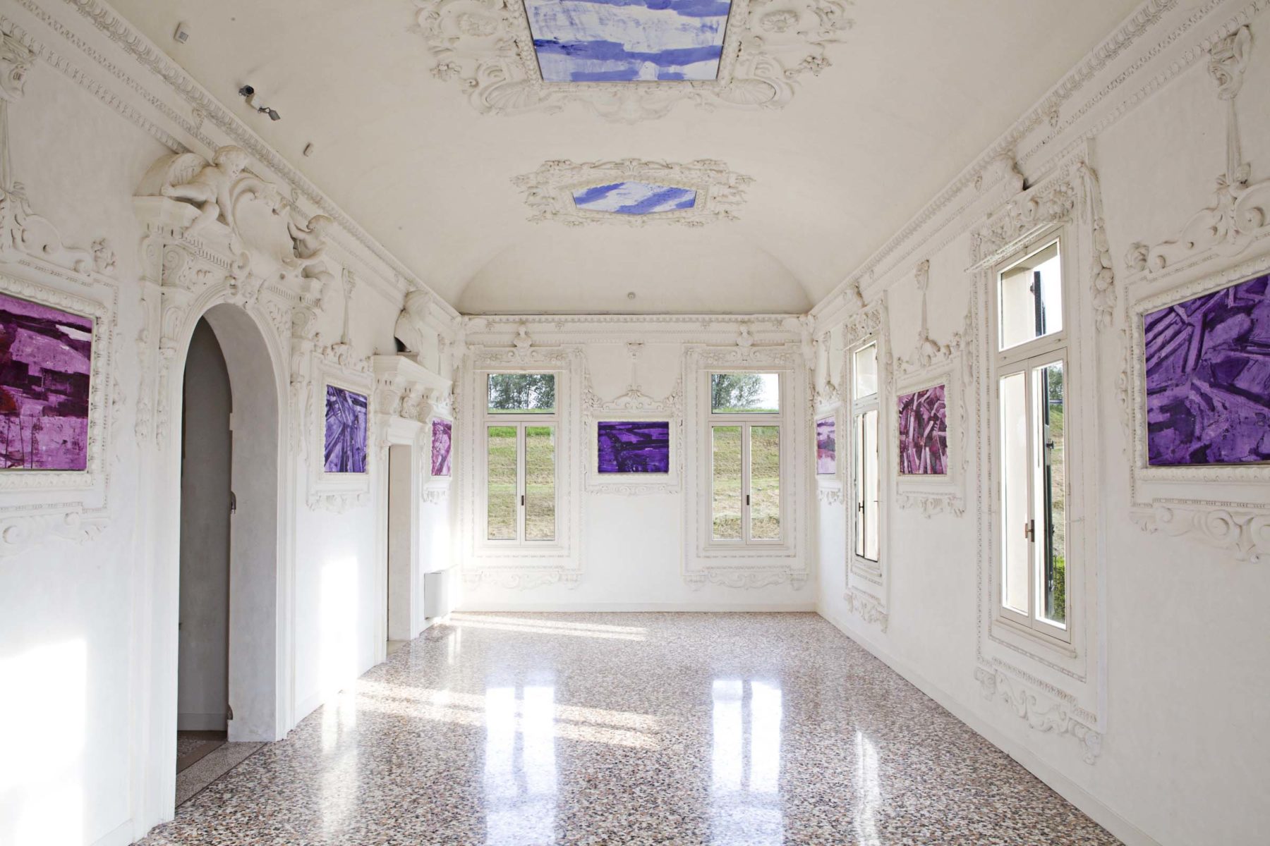 G.Frangi, Mappe, 2012, tecnica mista su tela, presso Villa Morosini, ph.a.frangi 01