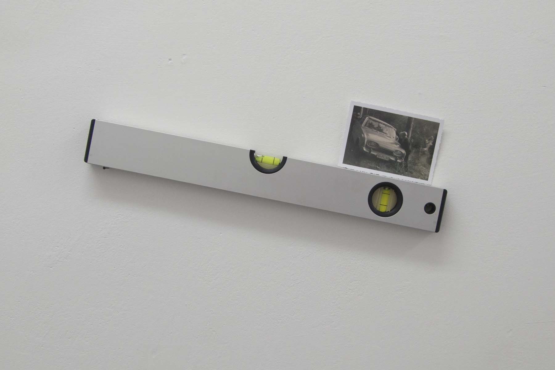 N. Genovese, Sonic or liquid, I don’t know, 2010, digital print and spirit level, 39 x 17 x 2 cm