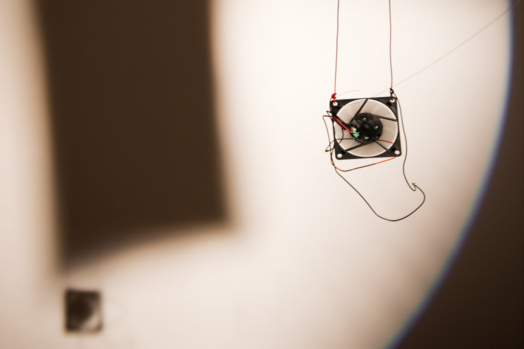 Richard Loskot, Bird System, 2012, light, solar cell, electrical machines, installation, f